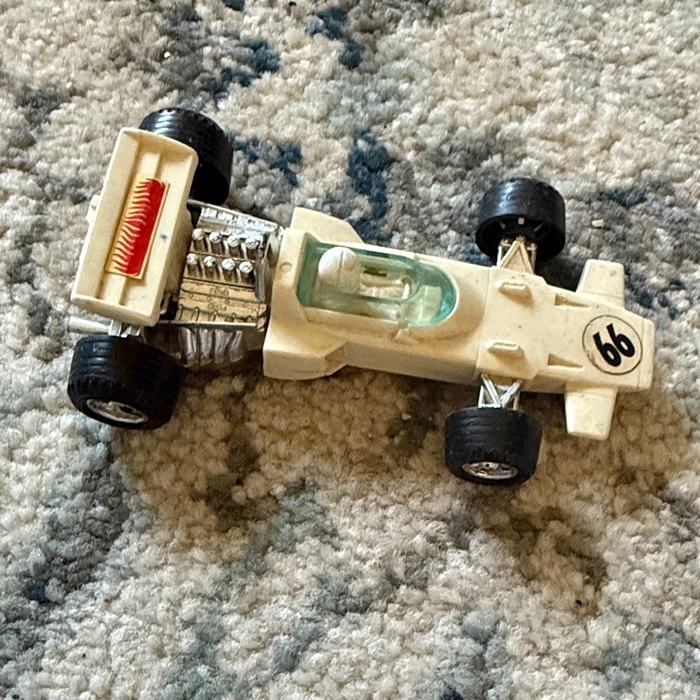 Vintage Funmate Go Indy Formula Race Car in White and Black